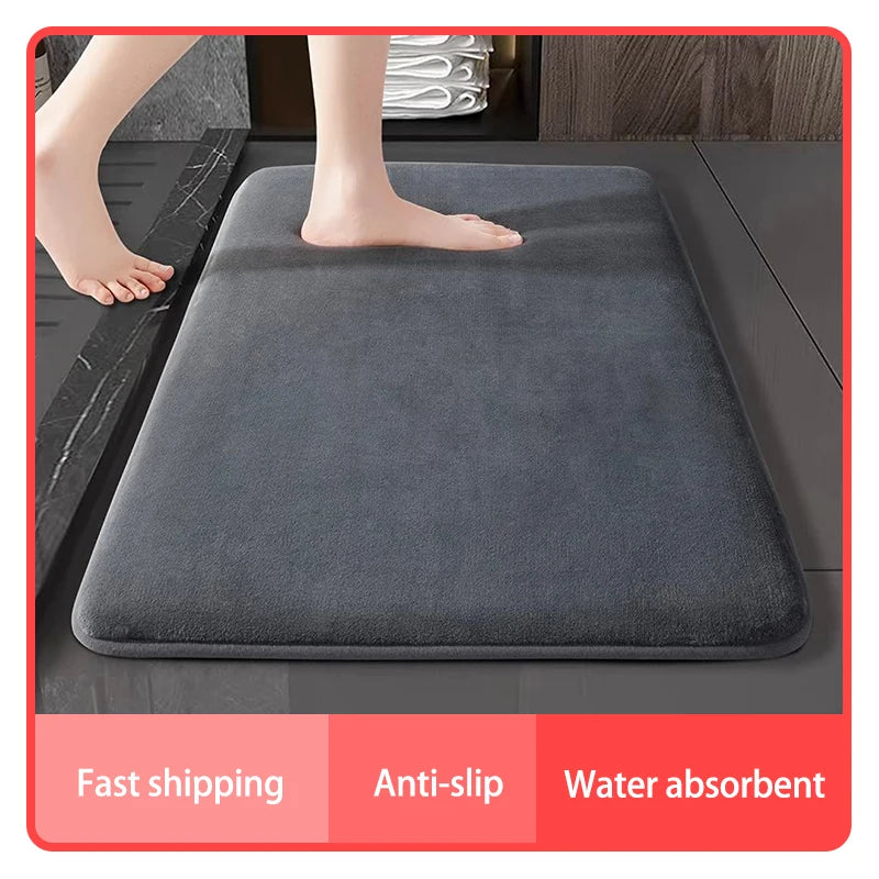 Luxury Coral Velvet Bath Mat™