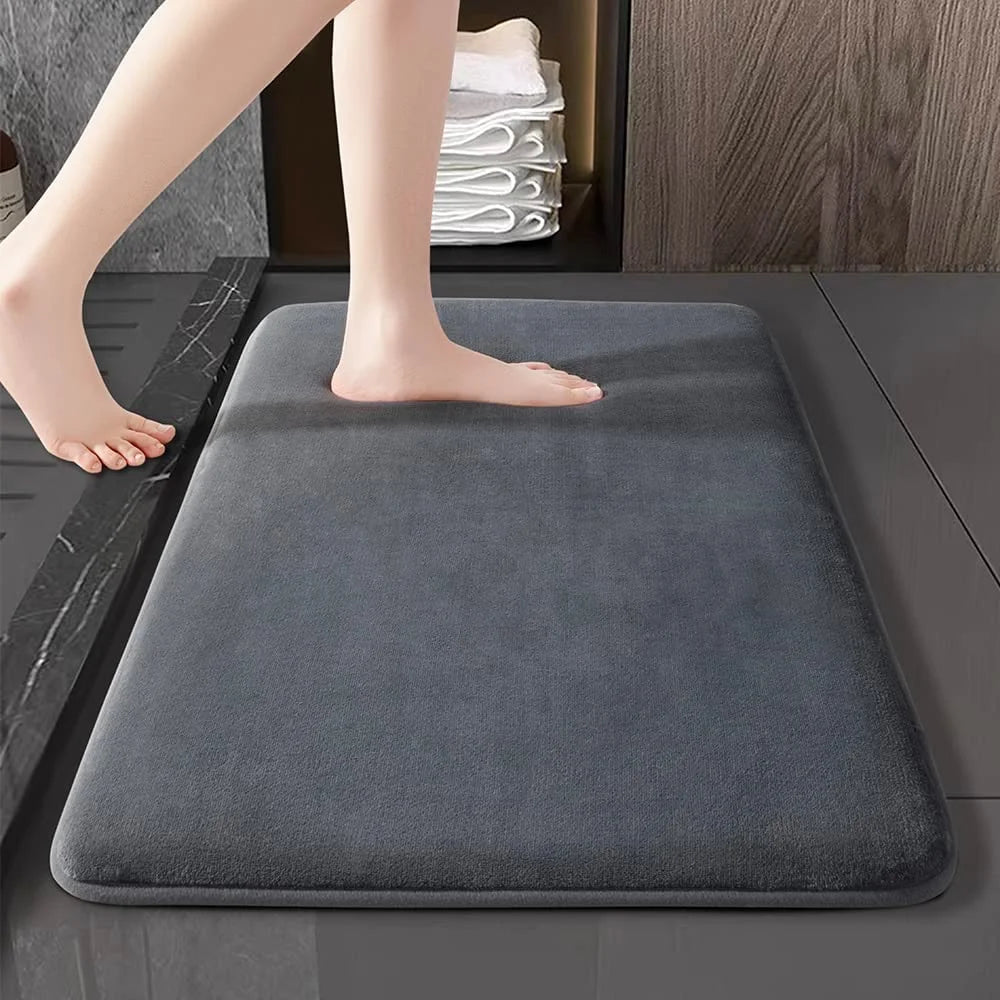 Luxury Coral Velvet Bath Mat™
