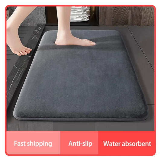 Luxury Coral Velvet Bath Mat™
